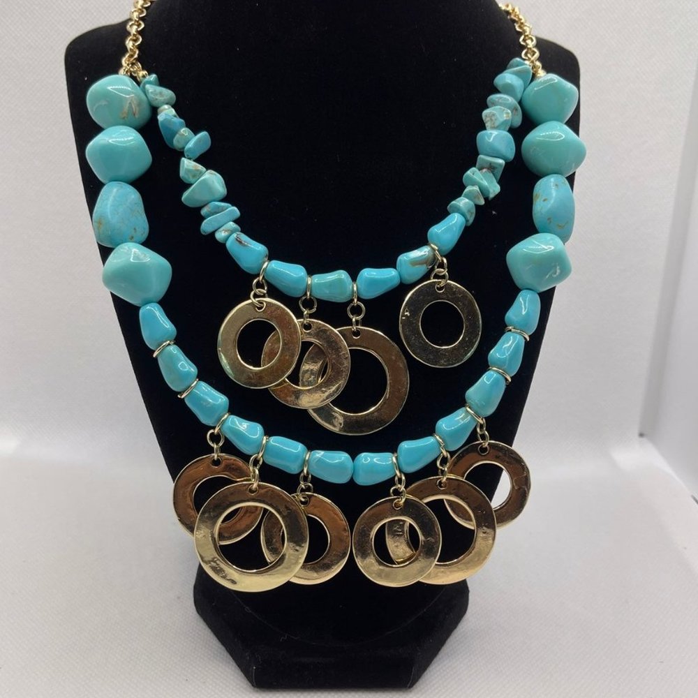 Nyc Statementblue Beaded Necklace - image 5